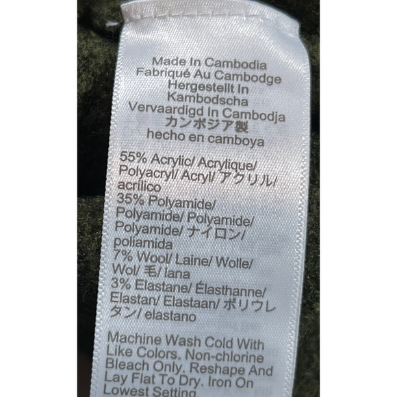 J.CREW HEATHER LODEN GREEN EXTRA SOFT YARN TURTLENECK SWEATER BL761 SIZE LARGE - Picture 5 of 6